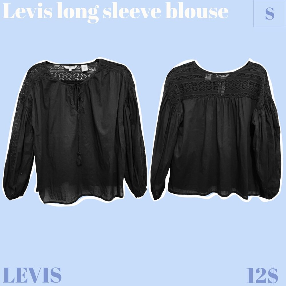 Levis long sleeve blouse